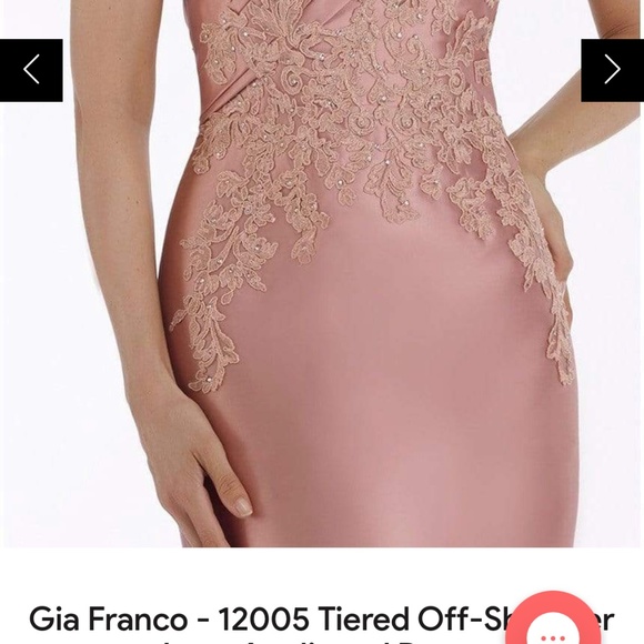 Gia Franco 12005 off the shoulder Mother of the Bride Dress - Picture 1 of 9